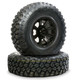 Polaris RZR Pre-Mounted Cougar Tire with Matte Black Raptor CI-8S Wheel by Falcon Ridge - TWA-C-CI-8S-B-EPRZR